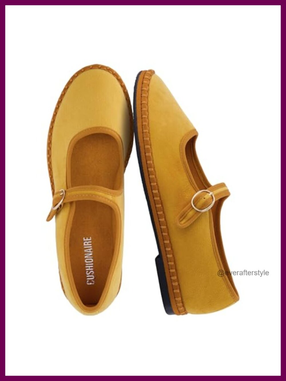 CUSHIONAIRE Missy Mary Jane Ballet Flats Breathable Lightweight Women's with